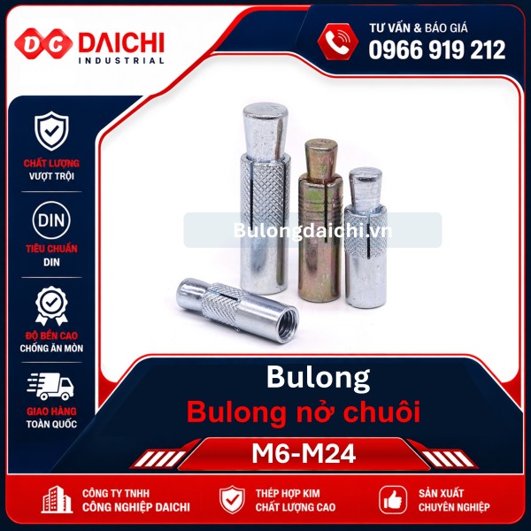 Bulong nở chuôi | Tắc kê nở chuôi bê tông | DAICHI