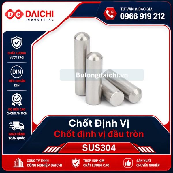 Bu Lông Inox Lục Giác Chìm Đầu Cầu DIN 7380