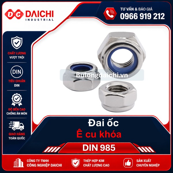 Bu Lông Inox Lục Giác Chìm Đầu Cầu DIN 7380