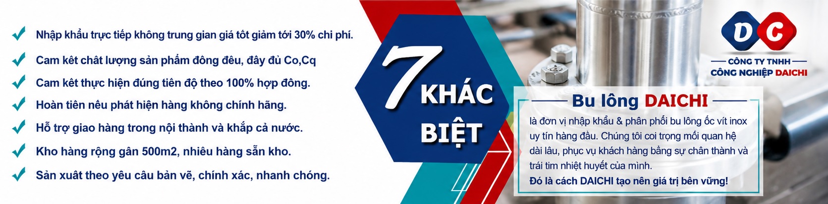DAICHI 7 điểm khác biệt